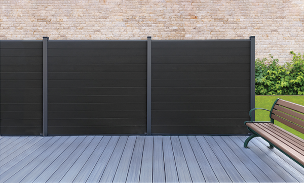 MHG Eco Composite Fence Panel 1.83m Grey & Black