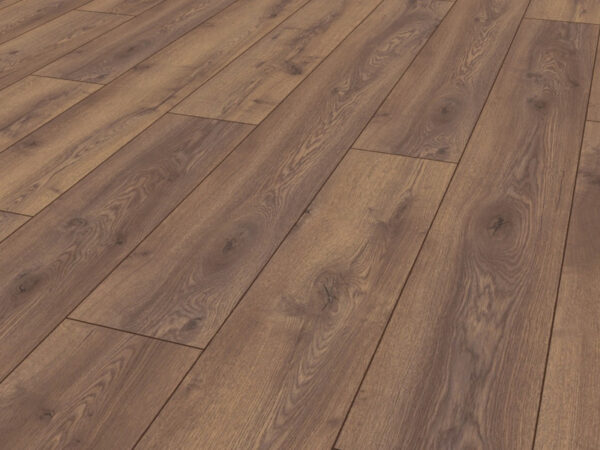MAMMUT PLUS WIDE LONG PLANK MOUNTAIN OAK BROWN LAMINATE FLOORING AC5 - Image 3