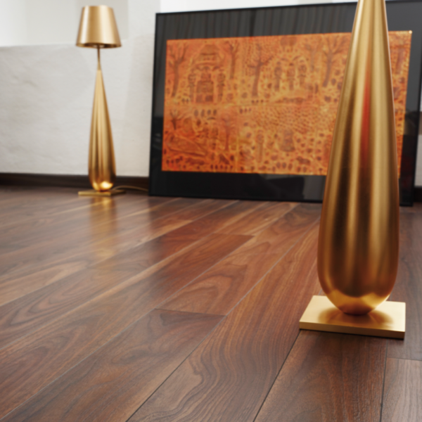 LIFESTYLE PLANK VANCOUVER WALNUT LAMINATE FLOORING AC4
