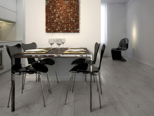 MAMMUT LONG PLANK EVEREST OAK WHITE LAMINATE FLOORING AC5