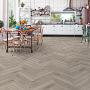 HERRINGBONE SILVER OAK LAMINATE FLOORING AC4