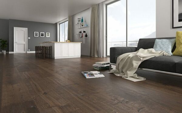 RENAISSANCE OAK CARVAGGIO SMOKED BLACK UV OIL/WAX ENGINEERED FLOORING