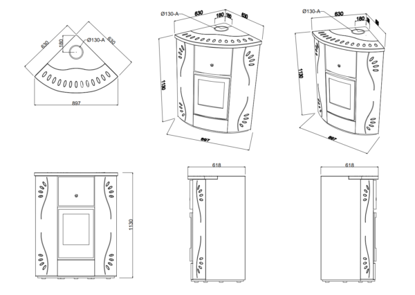 Cupra Wood Stove 10.6Kw - Image 7