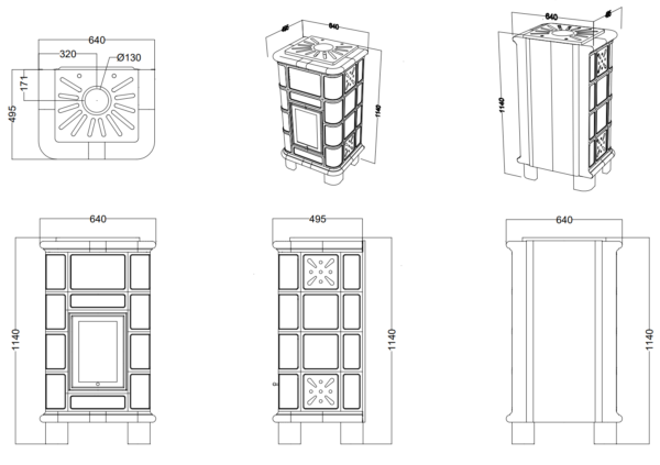 Vesta Sole Wood Stove 10,7Kw - Image 5