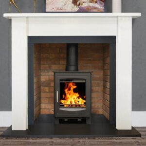 Ben Crom Ice White Polished Stone Fireplace Surround 54"
