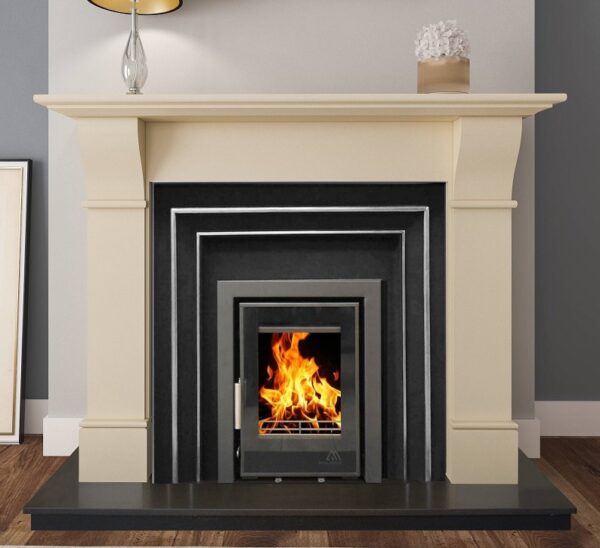 Donard Ivory Stone Fireplace Surround 54″