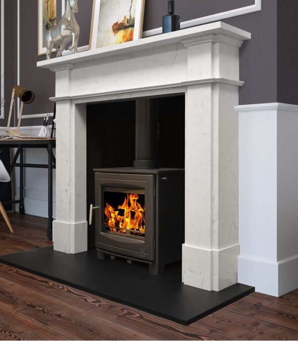 Glenmore New Carrara Stone Fireplace Surround 58"