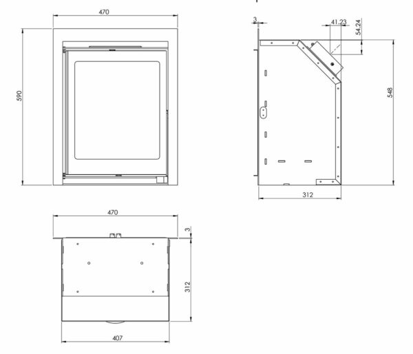 Savona Eco Inset 3 Sided Frame - Image 6