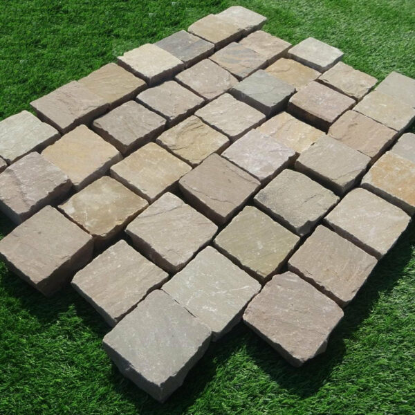 Yellow Limestone Cobbles Tumbled - Image 4