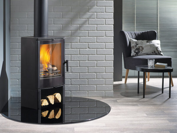 Tear Drop Glass Stove Hearth - Image 2