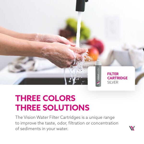 Vision Water Filter Cartridge Silver