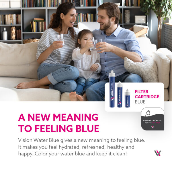 Vision Water Filter Cartridge Blue
