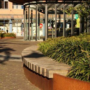 Retaining Wall Corten Steel 600 Seat