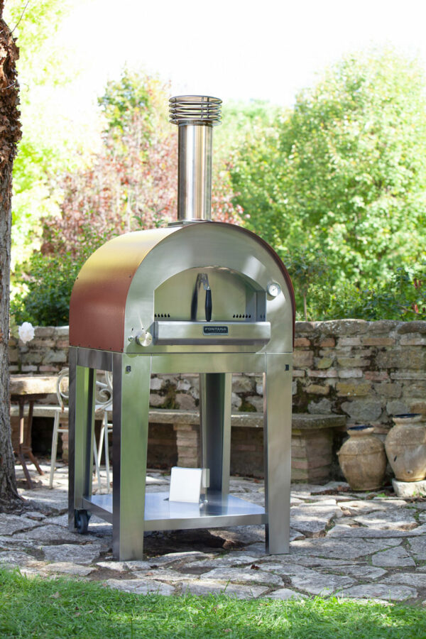Fontana Margherita Anthracite Gas Pizza Oven Including Trolley - Image 4
