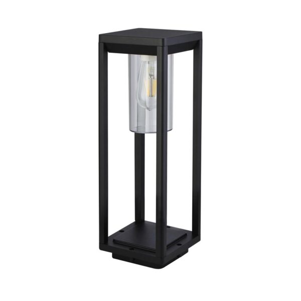 Atlantic Outdoor Post Black Metal & Clear Diffuser 450mm - Image 2