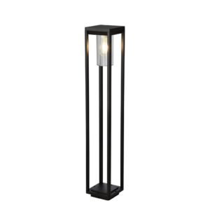 Atlantic Outdoor Post Black Metal & Clear Diffuser 900mm