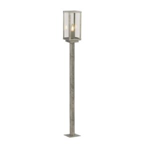 MHG Box Outdoor Post 900mm - Silver & Clear Glass IP44