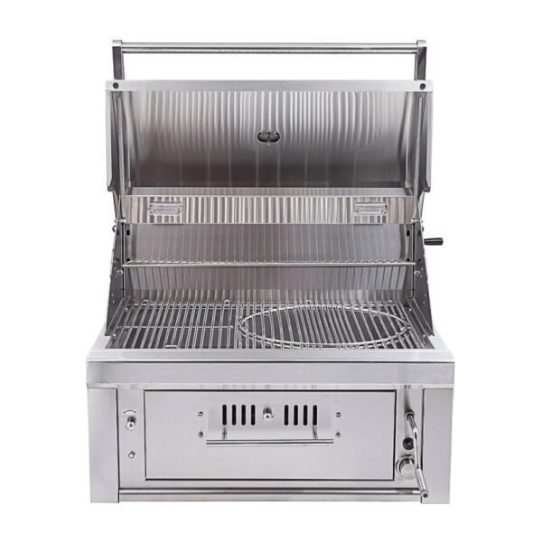 Sunstone 30″ Charcoal & Wood Hybrid Single Zone Grill - Image 3