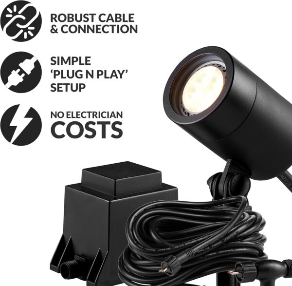 Ellumière Large Black Spotlight 3W - Image 9
