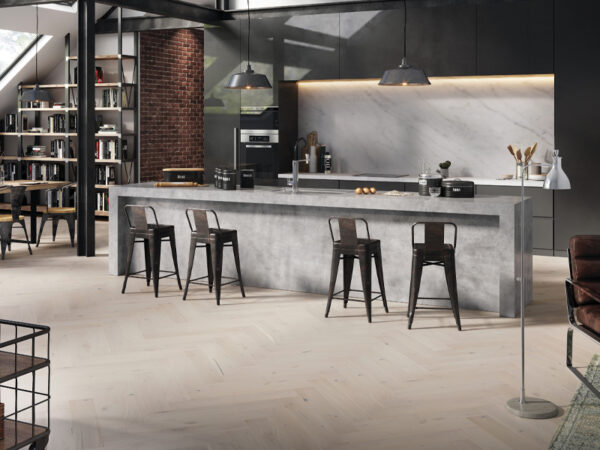 BARISTA HERRINGBONE OAK MOCHA BRUSHED MATT LACQUERED ENGINEERED FLOORING