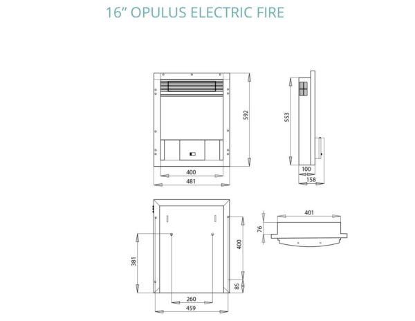 Opulus Electric Fire - Image 5