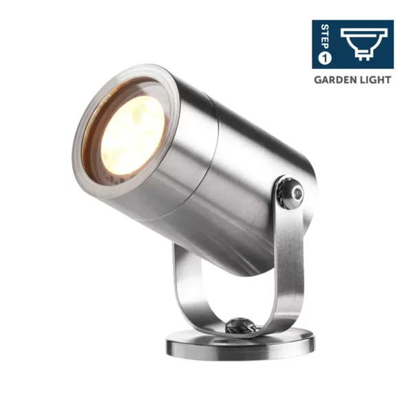 Ellumière Small Stainless Steel Spotlight 2W