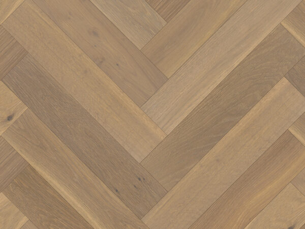 Herringbone Abbey Oak Smoked, White, UV Matt Lacquered Engineered Flooring