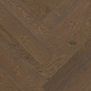 Herringbone Albury Oak Stained, Brushed & Matt Lacquered Engineered Flooring