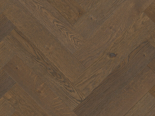 Herringbone Albury Oak Stained, Brushed & Matt Lacquered Engineered Flooring
