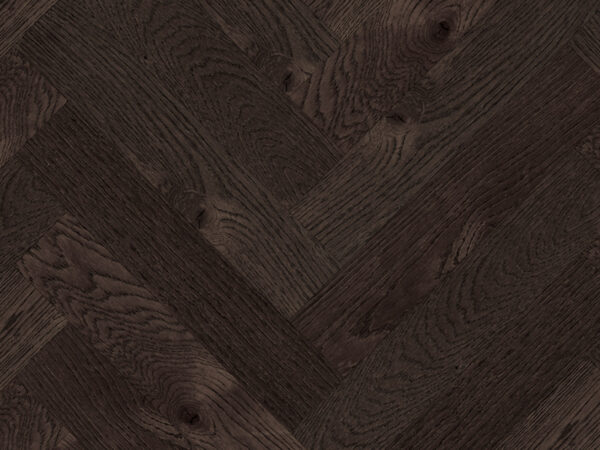 Herringbone Berkshire Oak Stained, Brushed & UV Lacquered Engineered Flooring