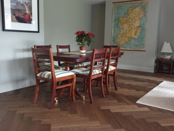 Renaissance Herringbone Oak Brandani Black UV Oil/Wax Engineered Flooring - Image 2
