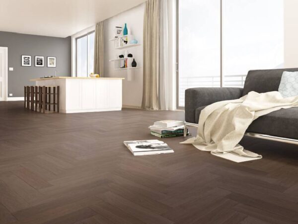 Herringbone Daintree Oak Matt Lacquered Engineered Flooring - Image 2