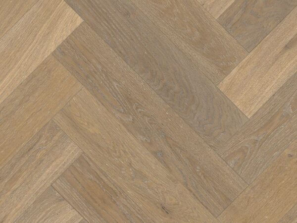 Renaissance Herringbone Oak Landini Smoked Distressed White UV Oil/Wax Engineered Flooring