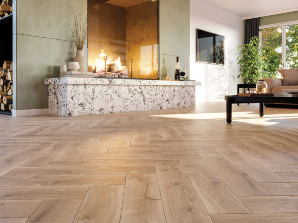 Renaissance Herringbone Oak Lorenzo White UV Oil/Wax Engineered Flooring - Image 2