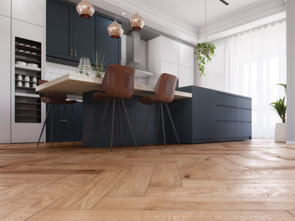 Renaissance Herringbone Oak Masip Black UV Oil/Wax Engineered Flooring - Image 2