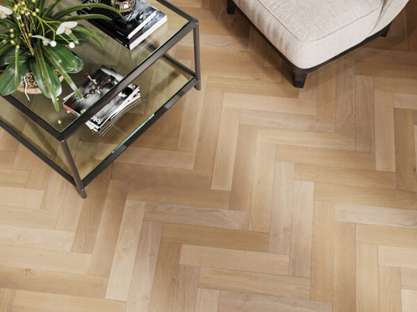 Herringbone Rhode Island Oak UV Lacquered Engineered Flooring - Image 2