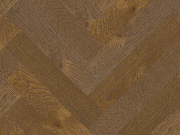 Herringbone Stamford Oak Stained, Brushed, Matt Lacquered Engineered Flooring