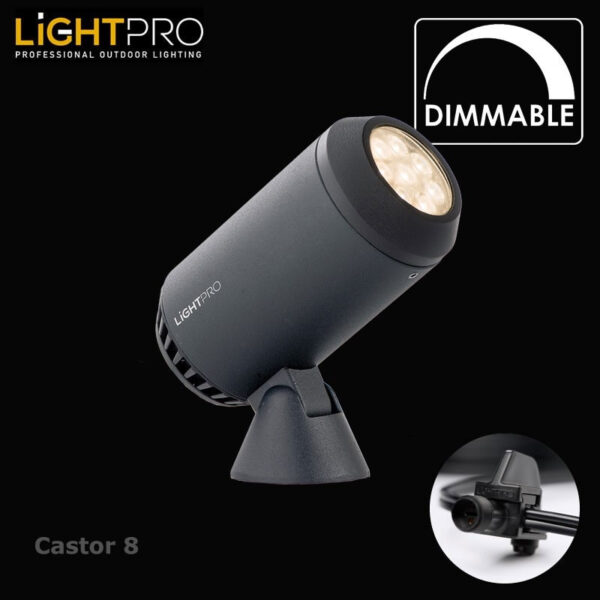 Garden Lightpro Castor 8 12V 8W IP44 Dimmable Spotlight