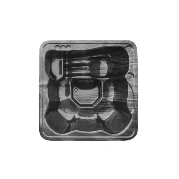 Acrylic square hot tub with external heater - Image 20