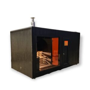 Black Square Modern sauna