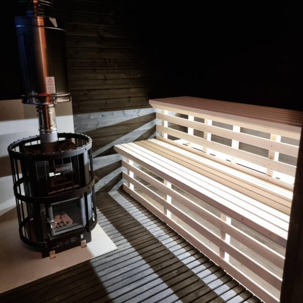 Black Square Modern sauna - Image 4