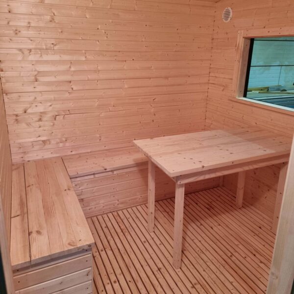 Black Square Modern sauna - Image 5