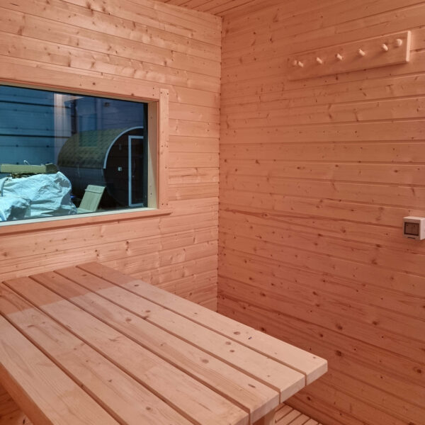 Black Square Modern sauna - Image 7