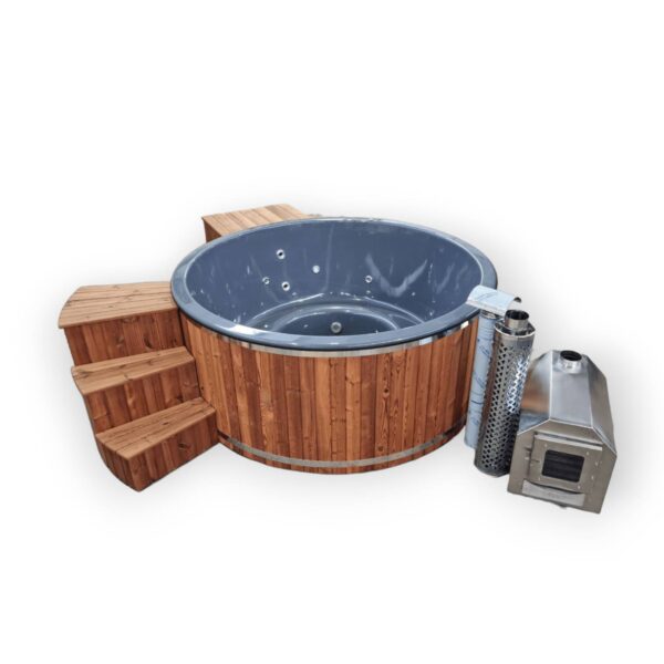 Fibreglass hot tub with external heater - Image 2