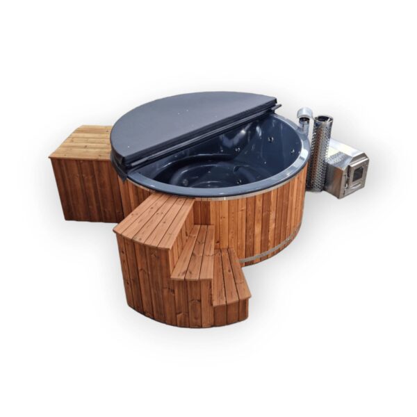 Fibreglass hot tub with external heater - Image 6