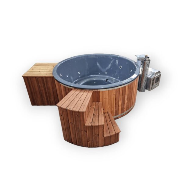 Fibreglass hot tub with external heater - Image 8