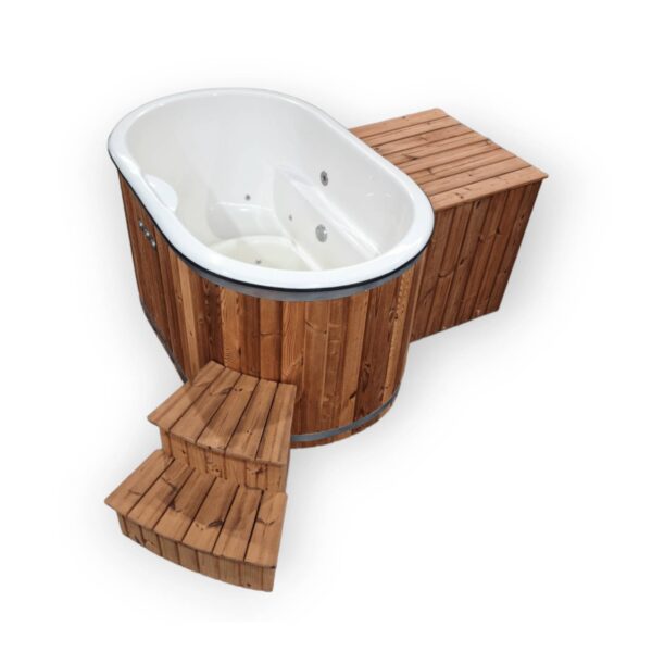 Fibreglass Ofuro Oval Hot Tub - Image 11