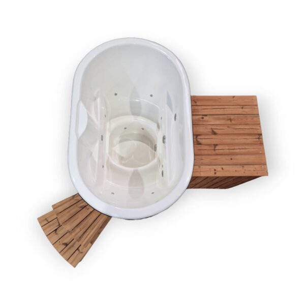 Fibreglass Ofuro Oval Hot Tub - Image 14
