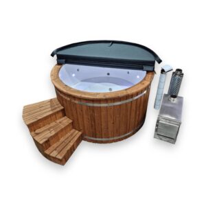 Round polypropylene hot tub