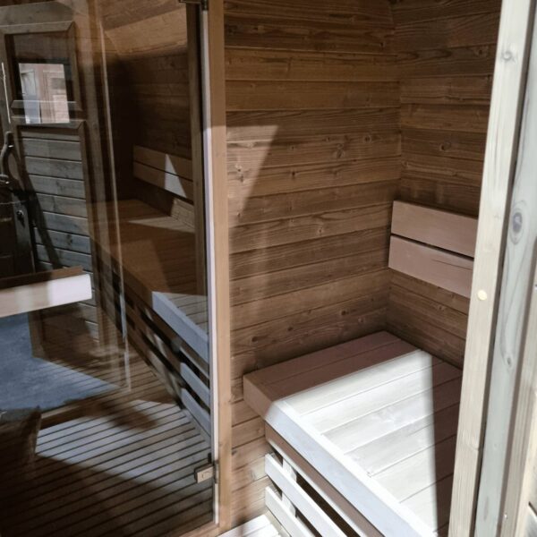 Square outdoor sauna - Image 8